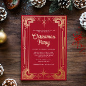 スターアールデコクリスマス 箔招待状