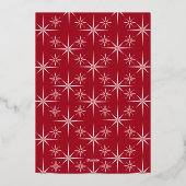 スターアールデコクリスマス 箔招待状 (裏面)