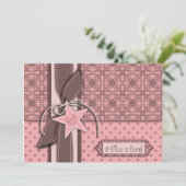 スターイズガールベ生まれビーシャワー招待状 招待状 (スタンド正面)