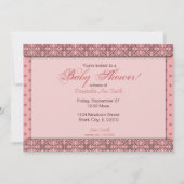 スターイズガールベ生まれビーシャワー招待状 招待状 (裏面)