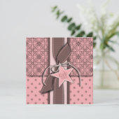 スターイズガー生まれルベビーシャワー招待状スクエア 招待状 (スタンド正面)