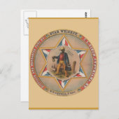 スターウィスキー 蒸留・保証付 純粋 ポストカード (正面/裏面)