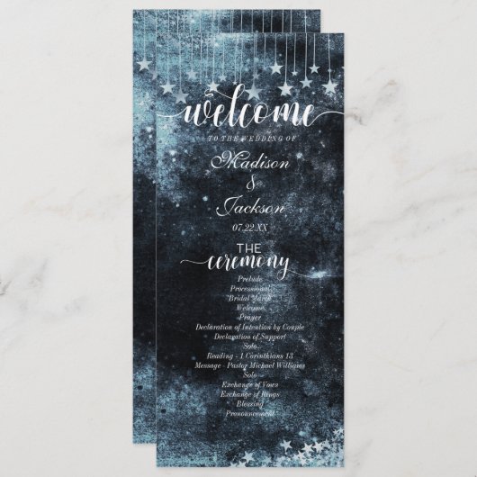 スターウォーターの色の天体結婚式 プログラム (正面/裏面)