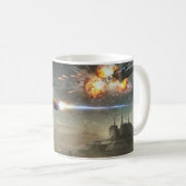 スターウォールの爆発: 装甲宇宙戦士 コーヒーマグカップ (正面右)
