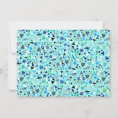 スターウォールバーバルミツワー招待状アクア 招待状 (裏面)