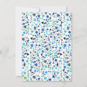 スターウォールバーバルミツワー招待状ラベンダー 招待状 (裏面)