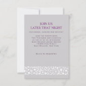 スターウォールユダヤ式ウェディングレセプションパーティーカード 招待状 (正面)