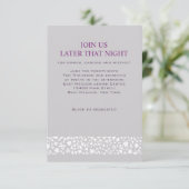 スターウォールユダヤ式ウェディングレセプションパーティーカード 招待状 (スタンド正面)