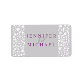 スターウォールユダヤ結婚式招待状住所 シール