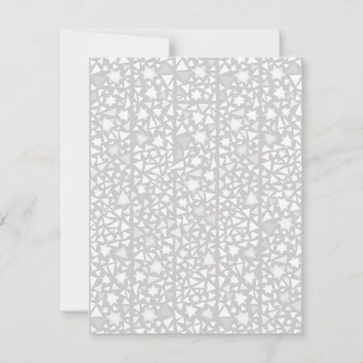 スターウォール ユダヤ教式場 結婚式招待状 返信 招待状 (裏面)