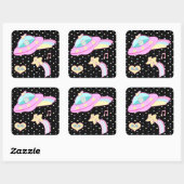 スターエイリアン宇宙船 スクエアシール (シート)