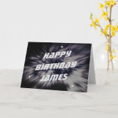 スターエクスプローション誕生日カード カード (黄色い花)