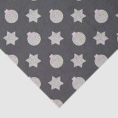 スターエレガントとクリスマスボードシルバーとブラック 薄葉紙 (詳細)