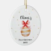 スターエレガントオーナメントベビーのフリストクリスマス セラミックオーナメント (右)