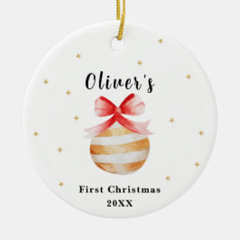 スターエレガントオーナメントベビーのフリストクリスマス セラミックオーナメント