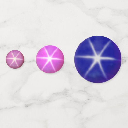 スターエレガントサファイア宝石 コンフェッティ (正面)