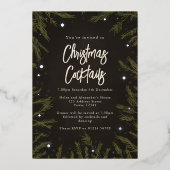 スターエレガントズクリスマスコックテールフォイル招待状 箔招待状 (正面)