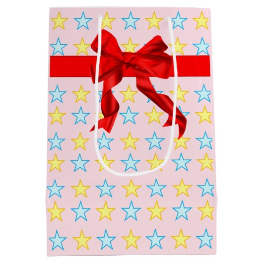 スターエレガントパターン ミディアムペーパーバッグ (裏面)