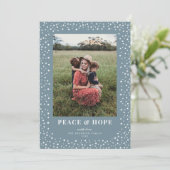 スターエレガントフレーム深いダスティブルーワンフォト シーズンカード (スタンド正面)