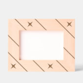 スターエレガントモダンズとラインアート レーザー彫刻フレーム (正面)