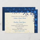 スターエレガントリースカイ結婚式招待状 招待状 (正面/裏面)