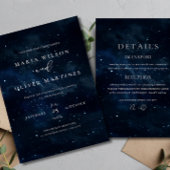 スターエレガントリーナイト結婚式招待状モダン 招待状