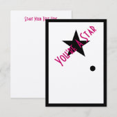 スターオスカーパーティ招待状 招待状 (正面/裏面)