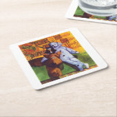 スターオブスクエア疑問に思紙コースター スクエアペーパーコースター (アングル)