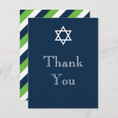 スターオブデイビッドサンキューカード – ボーイ サンキューカード (正面/裏面)