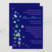 スターオブデイビッドバーバルミツワー招待状招待状 招待状 (正面/裏面)