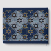 スターオブデイビッドブルーグレーバー（ユダヤ教の）バル・ミツバーマゼルトフ ゲストブック (裏面)