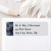 スターオブデイビッドブルーグレーバー（ユダヤ教の）バル・ミツバーマゼルトフ ラベル (インサイチュ)