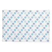 スターオブデイビッドブルー&ホワイトホリデー 枕カバー (裏面)