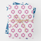 スターオブデイビッドユダヤバー(ユダヤ教の)バル・ミツバーハヌカーシンプル ラッピングペーパーシート (インサイチュ)