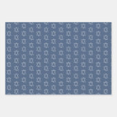 スターオブデイビッドユダヤバー(ユダヤ教の)バル・ミツバーハヌカーシンプル ラッピングペーパーシート (正面3)