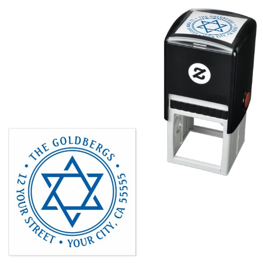 スターオブデイビッド差出人住所 セルフインキングスタンプ (インサイチュ)