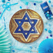 スターオブデイビッド紙プレート、9"ラウンド紙プレート ペーパープレート (パーティー)