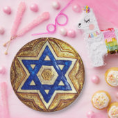 スターオブデイビッド紙プレート、9"ラウンド紙プレート ペーパープレート (パーティー)