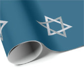 スターオブデイヴィッドハヌカーグリッター ラッピングペーパー (ロールコーナー)