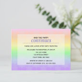 スターオブデイヴィッドパステルグラデーションバルミツワーアフターパーティー 招待状 (スタンド正面)