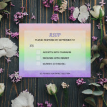 スターオブデイヴィッドパステルグラデーションバルミツワーRSVP