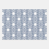 スターオブデイヴィッドフローラハヌッカセット ラッピングペーパーシート (正面3)