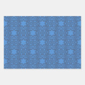 スターオブデイヴィッドフローラハヌッカセット ラッピングペーパーシート (正面2)