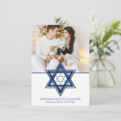 スターオブデービット |クラシックブルーモダンハヌカー写真 シーズンカード (スタンド正面)