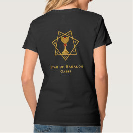 スターオブババロン金ゴールドロゴ2回VネックTシャツ Tシャツ