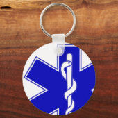 スターオブライフオフセットキーチェーン キーホルダー (正面)