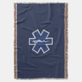 スターオブライフ救急医療隊員救急医療Sデコール スローブランケット (正面縦)