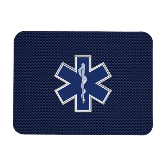 スターオブライフ救急医療隊員救急医療Sデコール マグネット (横)