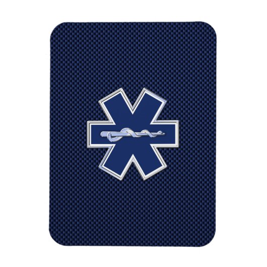 スターオブライフ救急医療隊員救急医療Sデコール マグネット (縦)