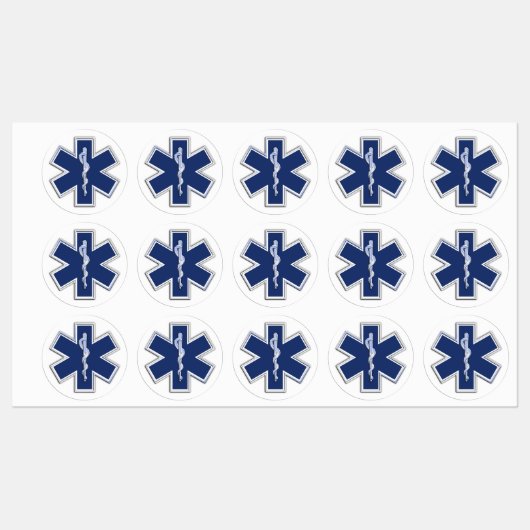 スターオブライフ救急医療隊員炭素繊維スタイル ラベル (シート)